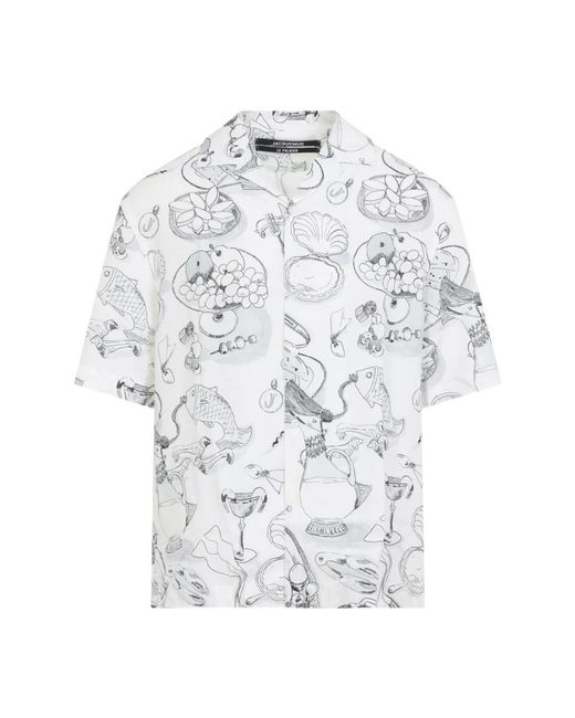 Jacquemus White Short Sleeve Shirts for men
