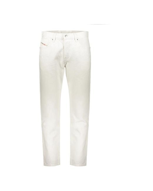 DIESEL White Slim-Fit Jeans for men