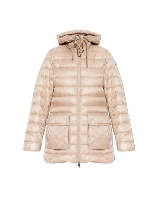 Moncler Jassen ,Leer Jasmin Down Jacket in het Natural