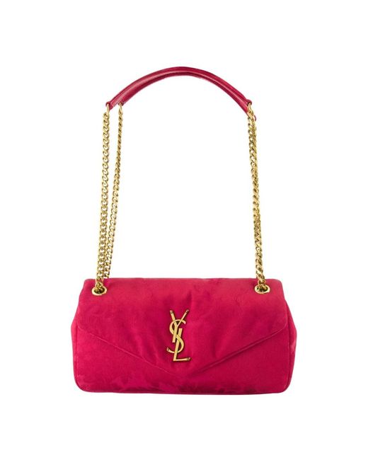 Saint Laurent Purple Shoulder Bags