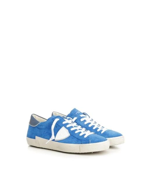 Philippe Model Blue Sneakers for men