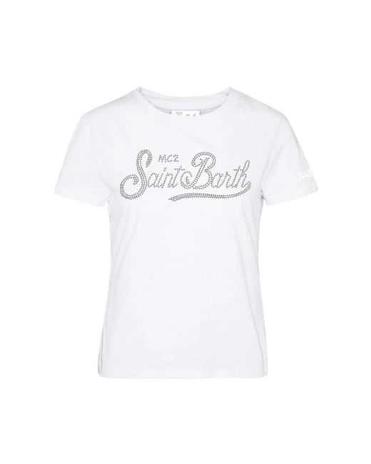 Mc2 Saint Barth White T-Shirts