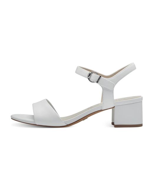 High heel sandals Tamaris de color White