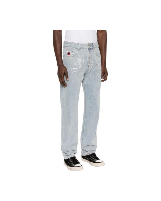 ICECREAM Gray Straight Jeans for men