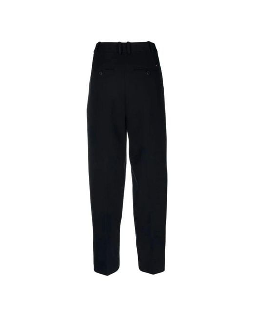 Straight Trousers Tommy Hilfiger de color Blue