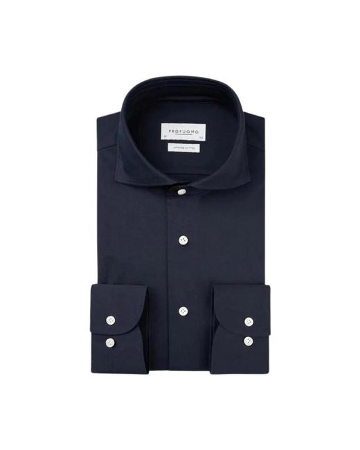 Profuomo Elegante Formele Overhemden in het Blue voor heren
