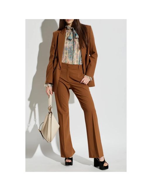 Etro Overhemden ,Veelkleurig ,Zijden Blouse in het Green