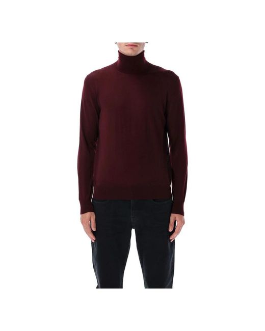 Saint Laurent Red Turtlenecks for men