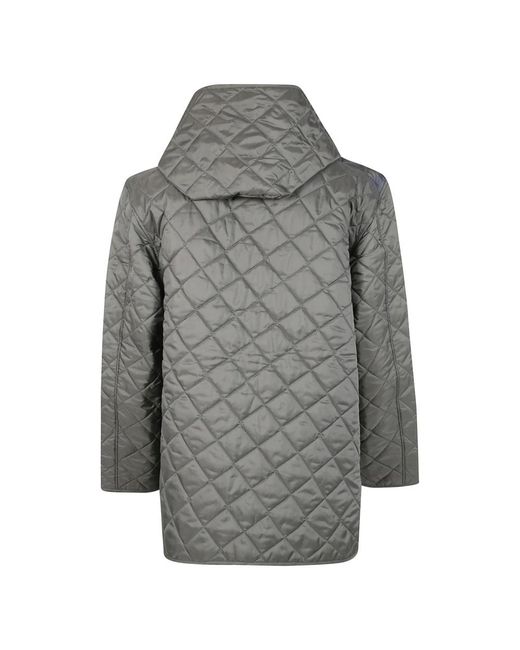 Comme des Garçons Jassen ,Groen ,Polyester Asymmetrische Gewatteerde Jas in het Gray voor heren