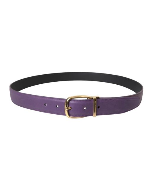 Dolce & Gabbana Purple Belts for men