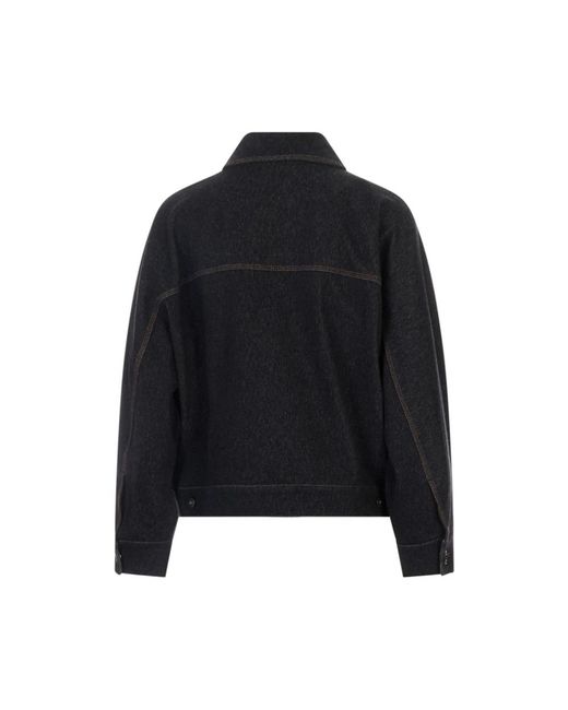 Max Mara Black Denim Jackets