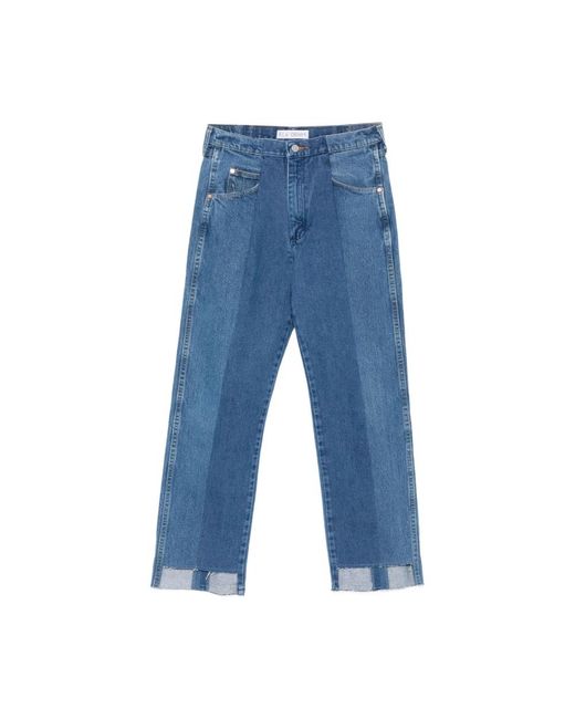 E.L.V. Denim Blue Straight Fit Jeans