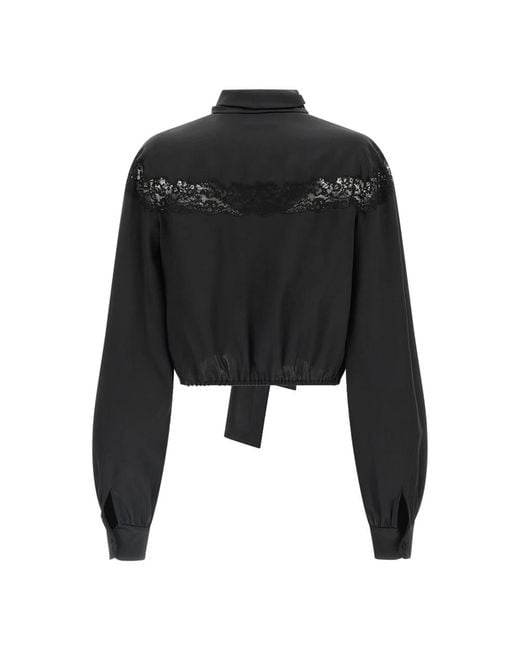 Saint Laurent Black Blouses