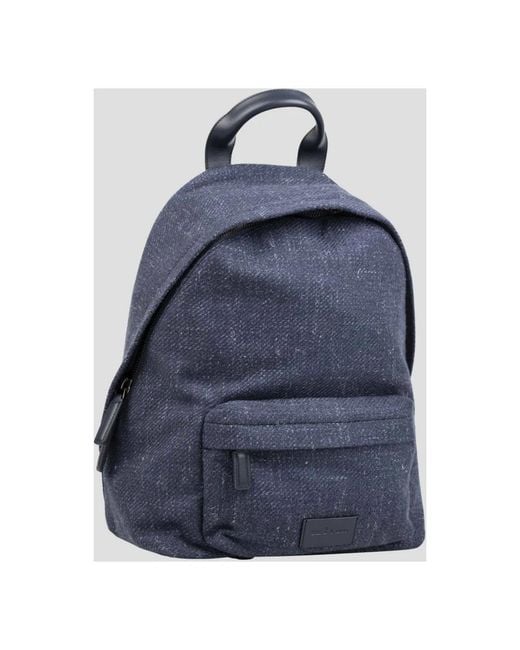 Kiton Blue Backpacks for men