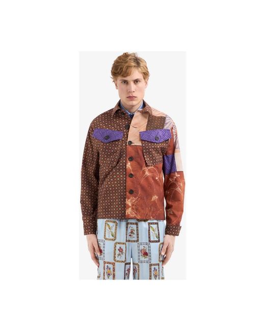 Pierre Louis Mascia Brown Casual Shirts for men