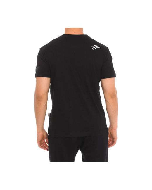 Philipp Plein T-shirt mit kurzem ärmel und claw-print,t-shirt mit kurzen ärmeln und claw-print,kurzarm t-shirt mit markendruck in Black für Herren