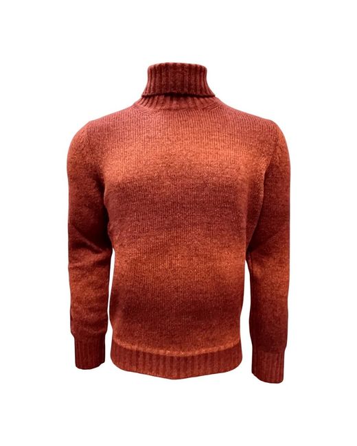 Gran Sasso Red Turtlenecks for men