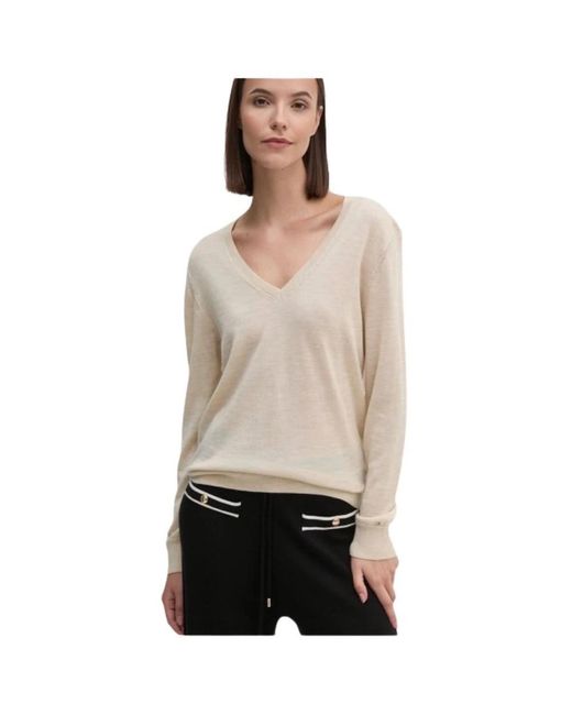 V-Neck Knitwear Tommy Hilfiger de color Natural