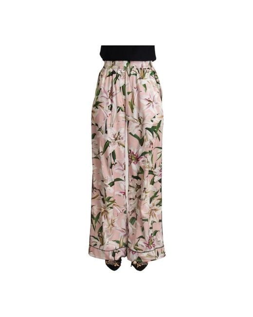 Dolce & Gabbana Natural Wide Trousers