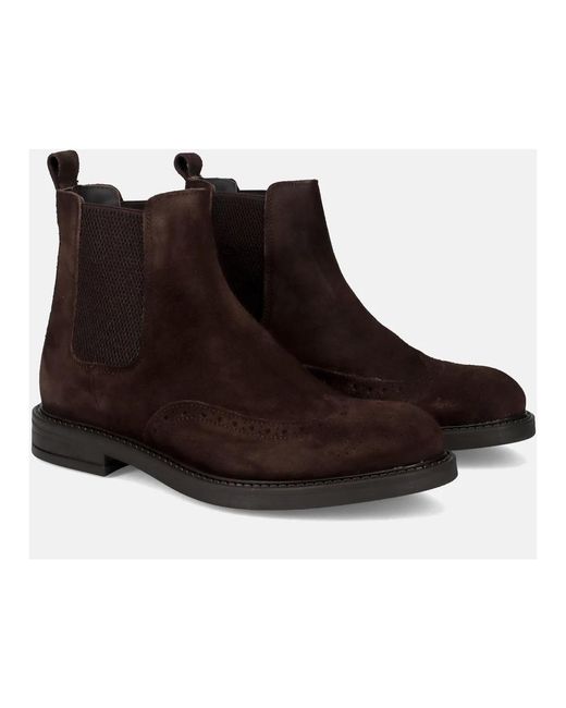 Sangiorgio Brown Chelsea Boots for men
