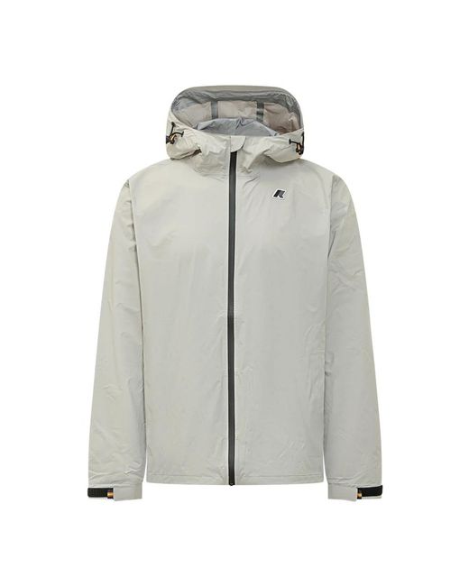 K-Way Gray Light Jackets for men