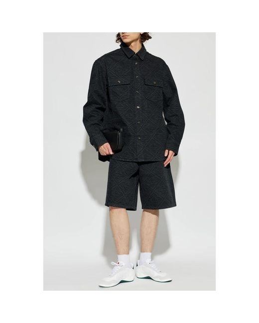 Casablanca Black Denim Shirts for men