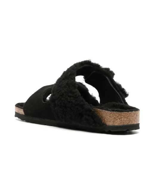 Birkenstock Black Sliders