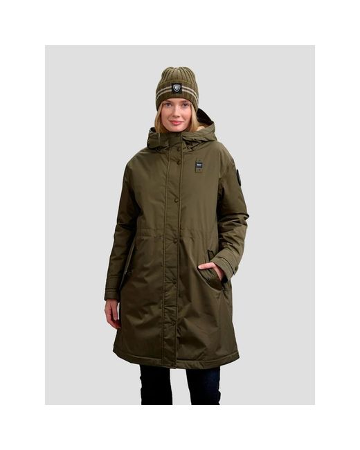 Blauer Jassen ,Groen ,Leer Payne Parka in het Green