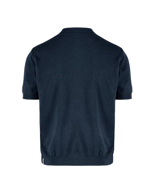 Bomboogie Polo Gebreid in het Blue voor heren