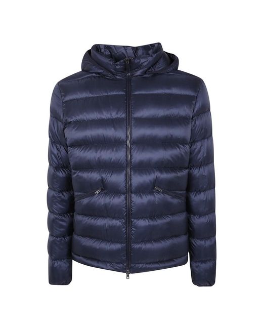 Herno Jassen ,Blauw ,Licht Sportjack Met Afneembare Capuchon in het Blue voor heren