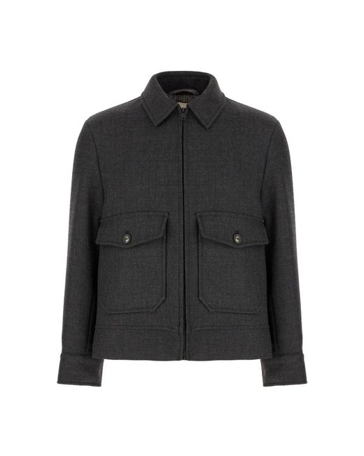 Circolo 1901 Jassen ,Grijs ,Wol Blouson Tasconato in het Black voor heren