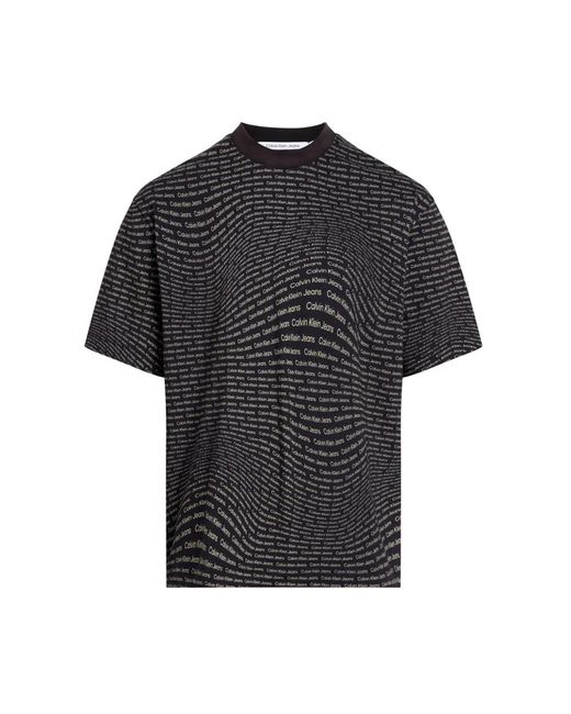 Calvin Klein Baumwoll t-shirt in Black für Herren