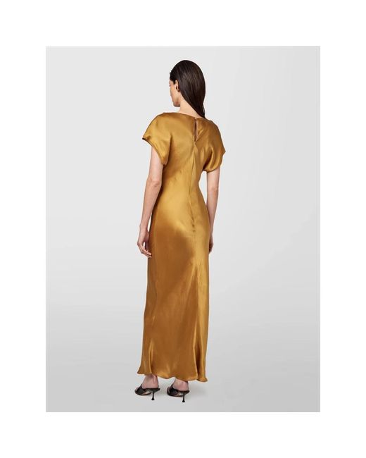 Alpha Studio Maxi Jurk in het Metallic