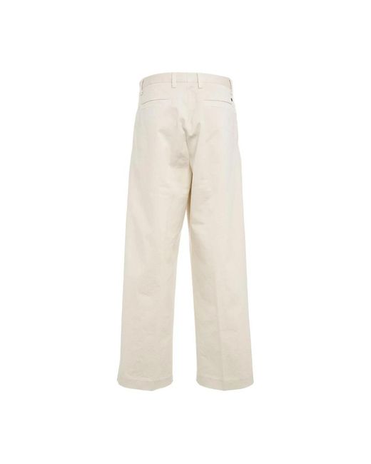 Closed White Wide Trousers for men