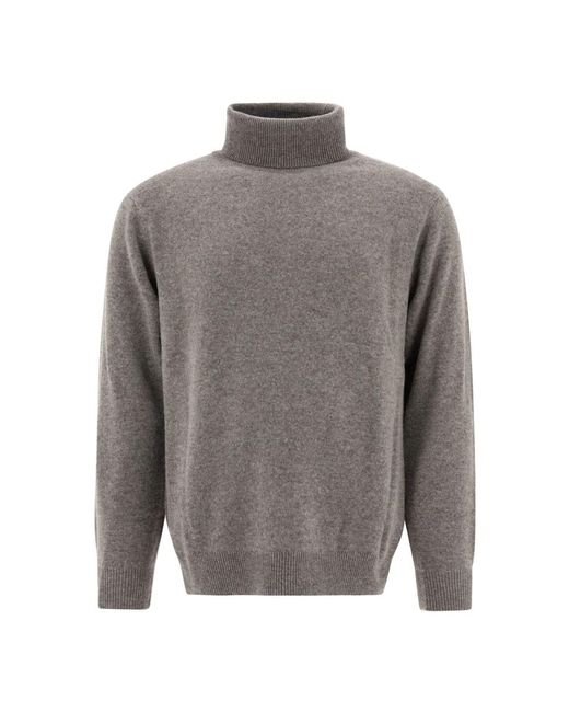 Beams Plus Grijze Turtleneck Gebreide Kleding Aw24 in het Gray voor heren