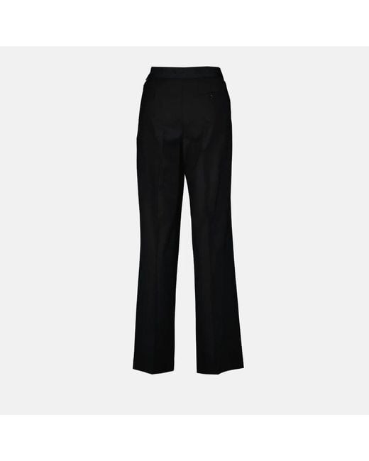 Pantaloni in lana diritti di MSGM in Black