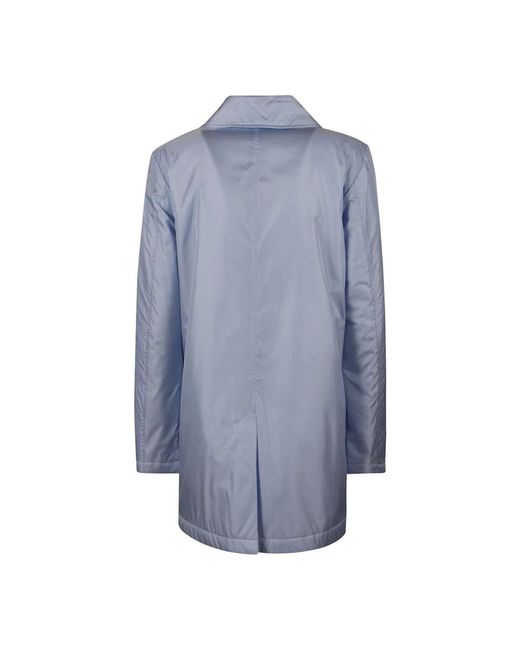 Aspesi Blue Double-Breasted Coats