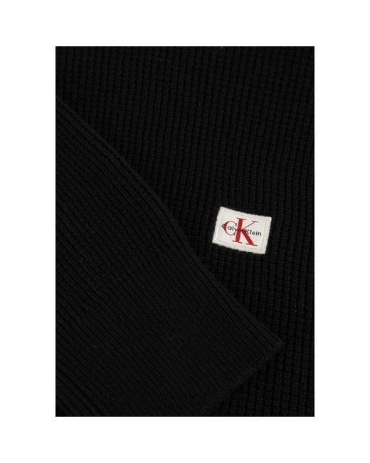Calvin Klein Round-Neck Knitwear in het Black voor heren