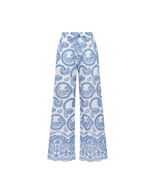 Maliparmi Blue Wide Trousers