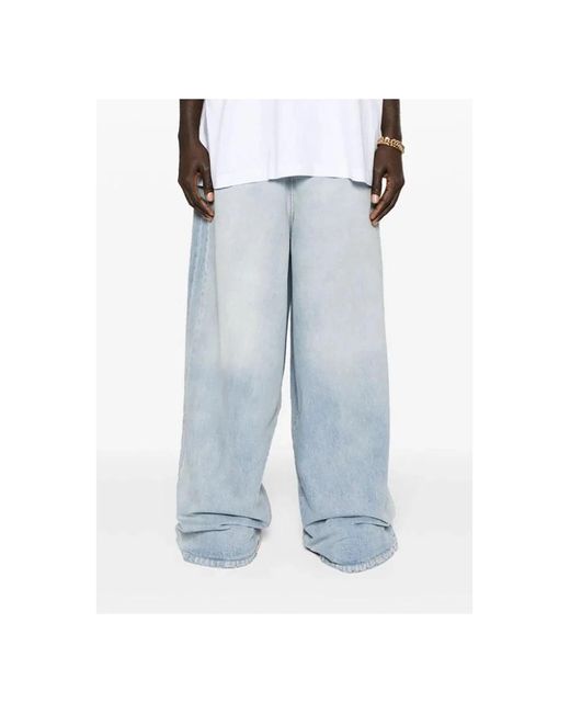 Vetements Blue Wide Jeans for men