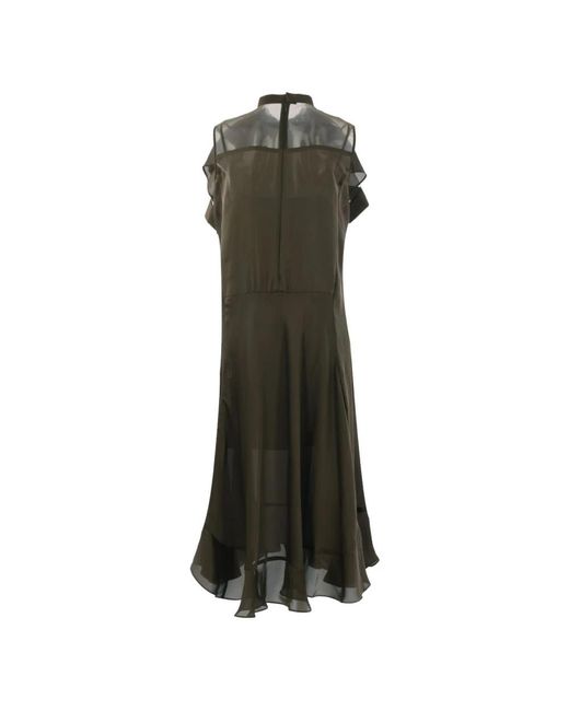 Sacai Green Maxi Dresses