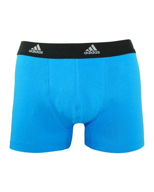 Adidas Unterhose trunks mit logo-bund 6er pack in Blue für Herren