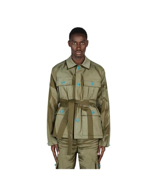 BOTTER Green Belted Coats for men