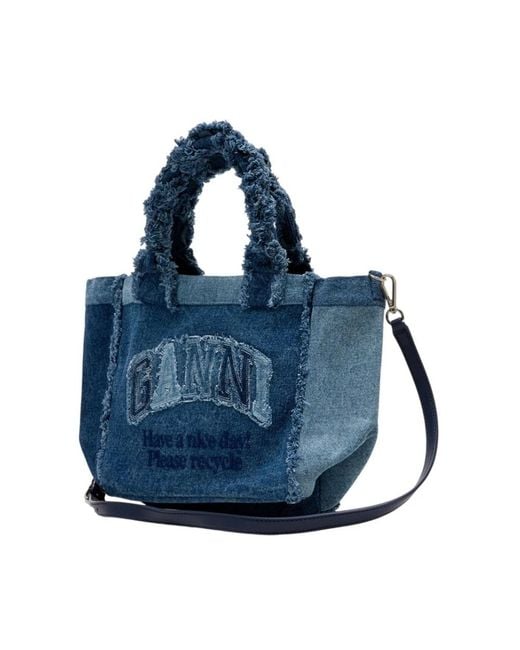 Ganni Blue Handbags