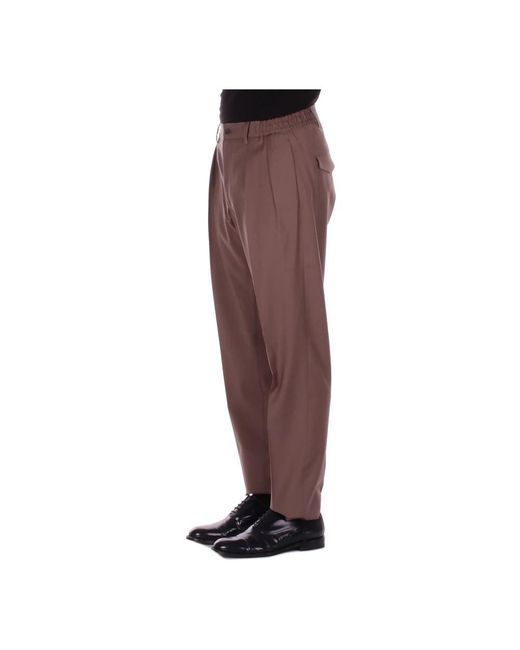 Tagliatore Red Suit Trousers for men