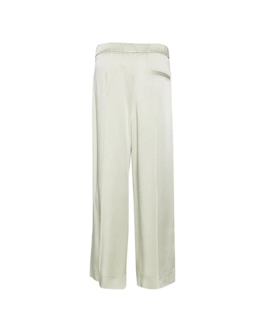 Jil Sander Green Wide Trousers