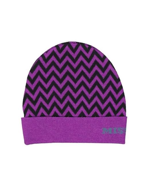 Missoni Purple Beanies