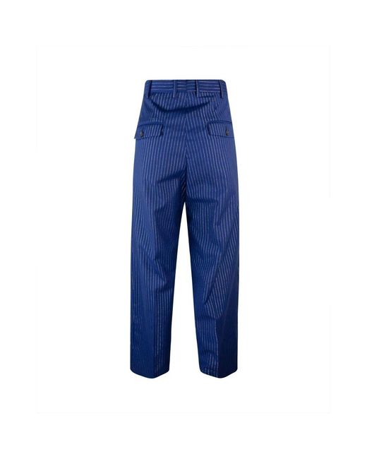 A PAPER KID Blue Wide Trousers