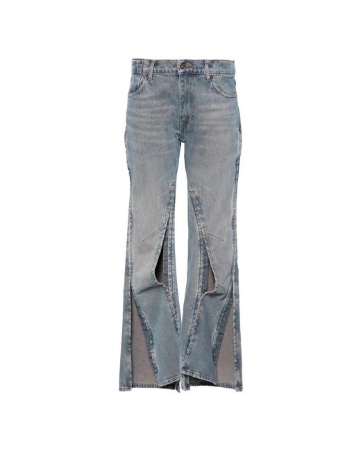 Y. Project Blue Boot-Cut Jeans