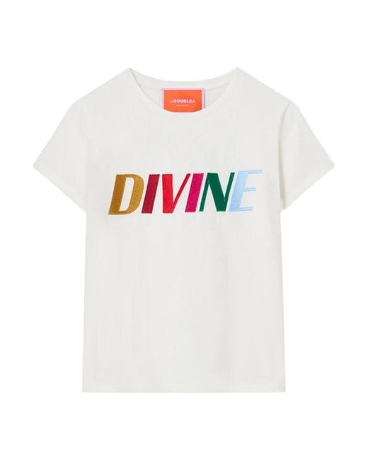 LaDoubleJ White T-Shirts